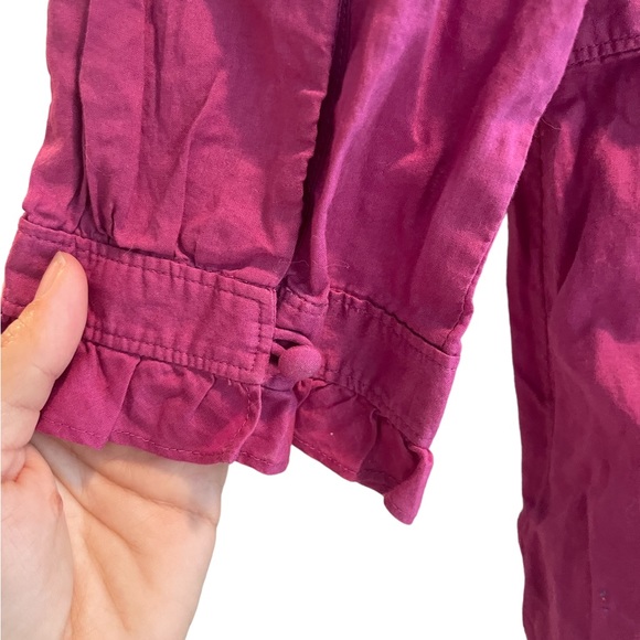 Axcess. Girls size 10 blouse. 3/4 length sleeves with button. Zip side. - Picture 4 of 5